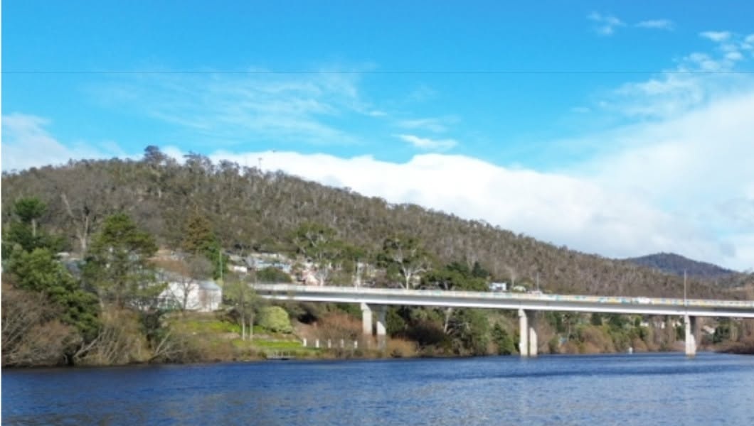 The Derwent River at New Norfolk